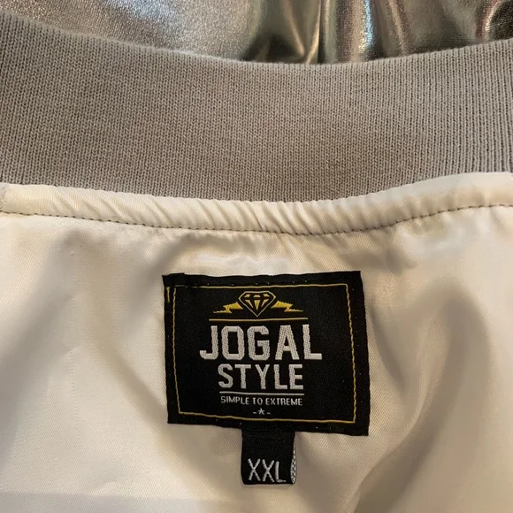 Jogal Style Metallic Silver and Gold Women's Jacket - Picture 5 of 6